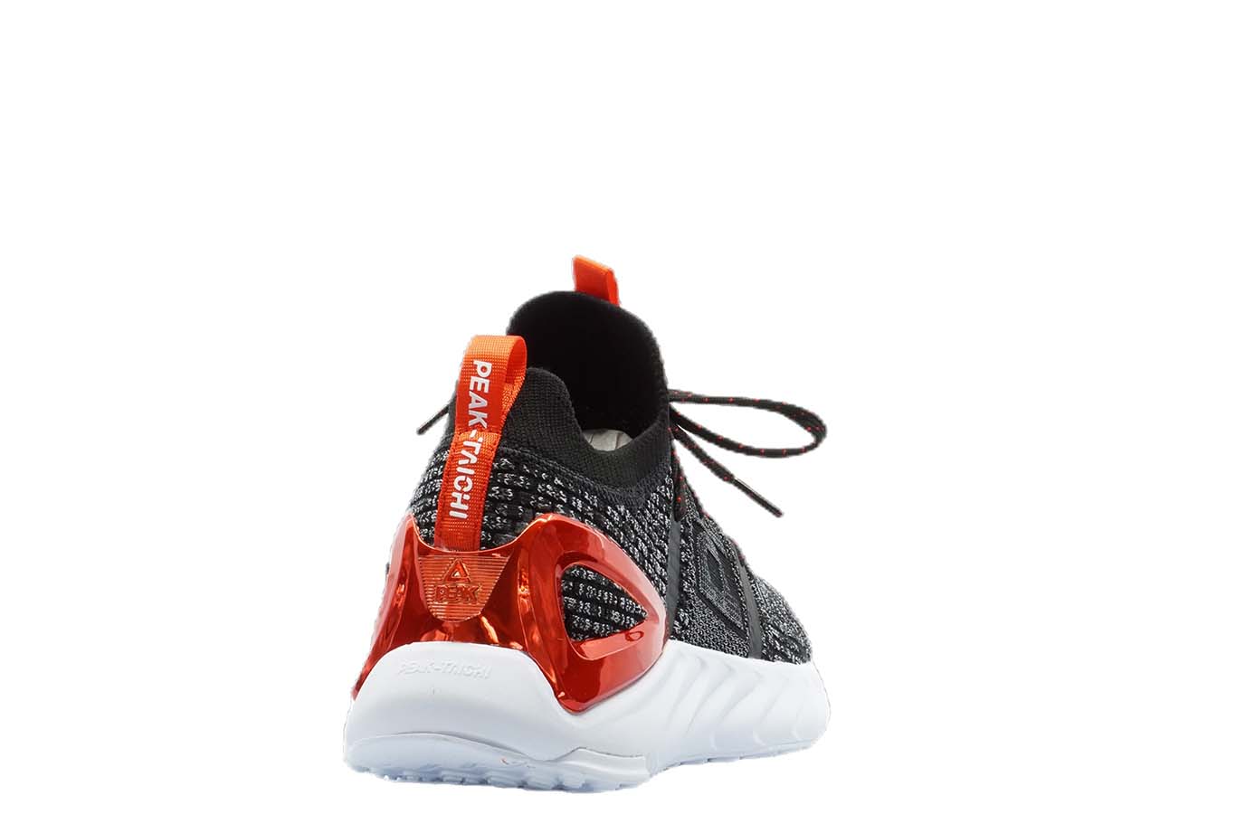 [E92577] Mens Peak Taichi 1.0 Plus Black Melange Grey Running Shoes - 7