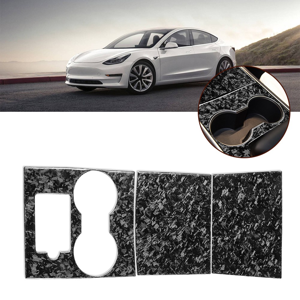 Forging pattern Central Control Panel Decoration For Tesla Model 3 guard cover