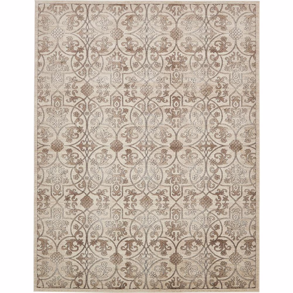 Unique Loom Washington Rushmore Rug Dark Beige/Beige 10' x 13' 1
