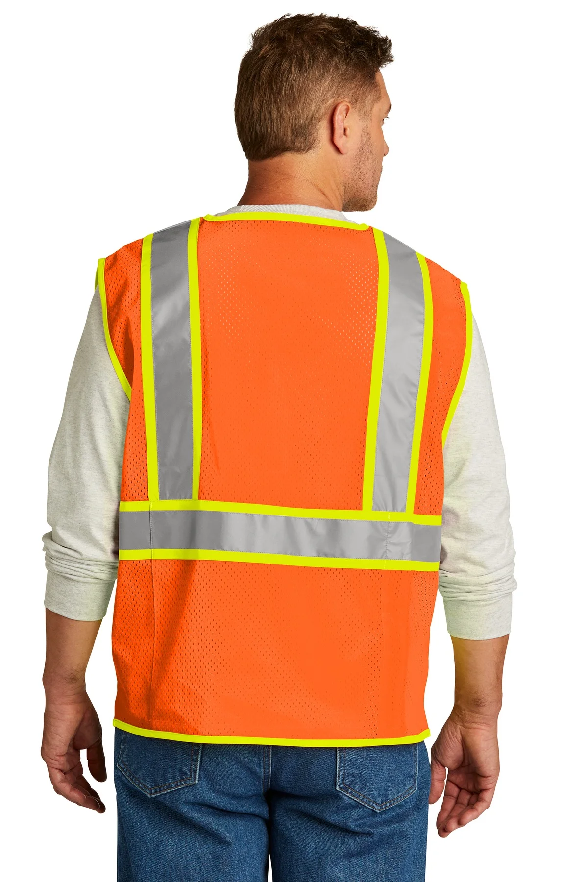 Cornerstone Csv105 Ansi 107 Class 2 Surveyor Zippered Two-Tone Vest
