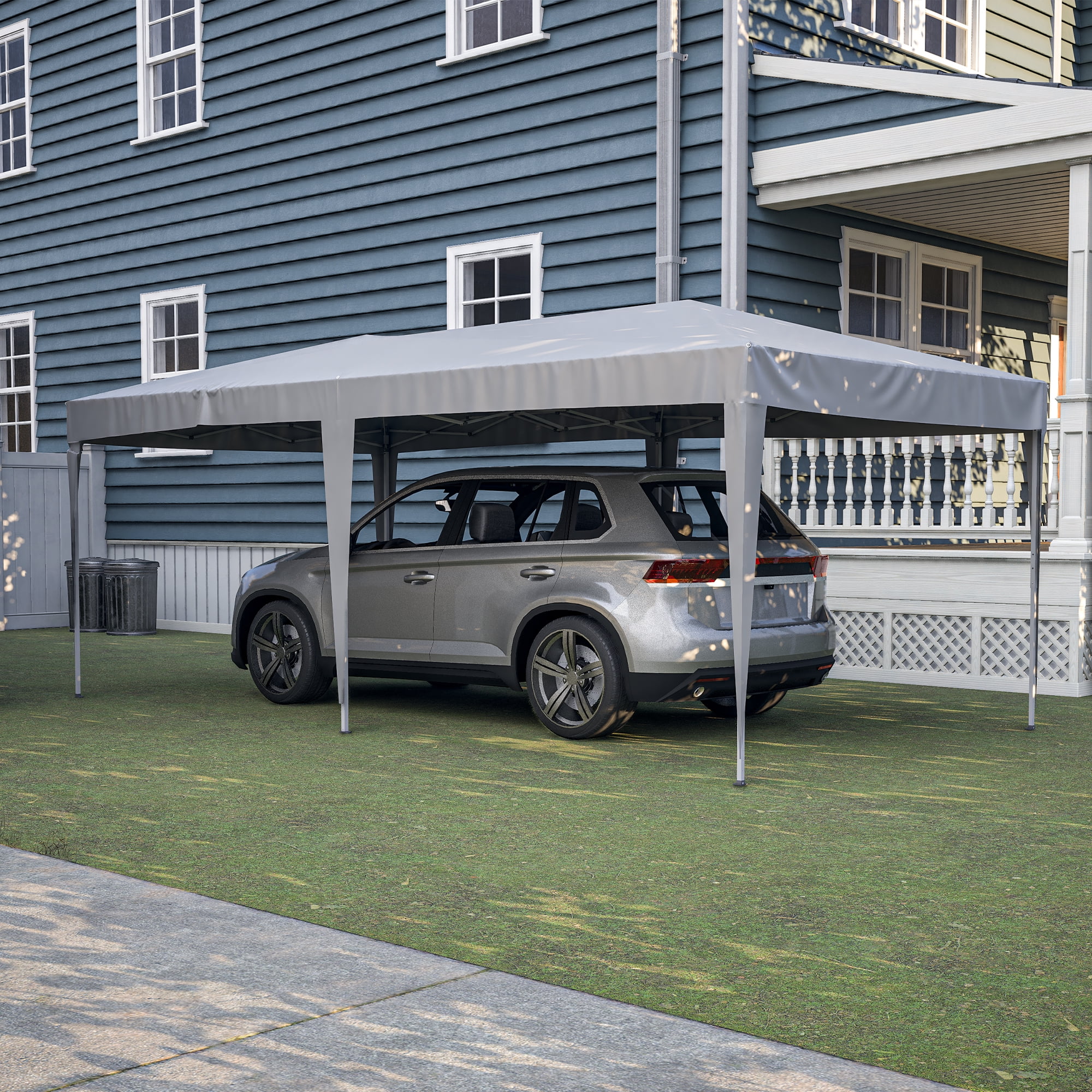 10'x20' Canopy Tent Outdoor EZ Pop Up Party Tent Commercial Instant Canopy Heavy Duty Portable Folding Tent with Carry Bag and 6 Removable Sidewalls