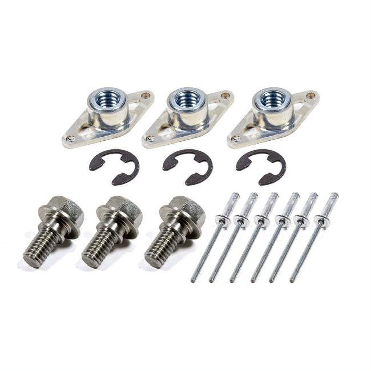 Triple X Race Components  1.37 in. Wheel Cover Retainer Kit for Stainless Steel Bolt