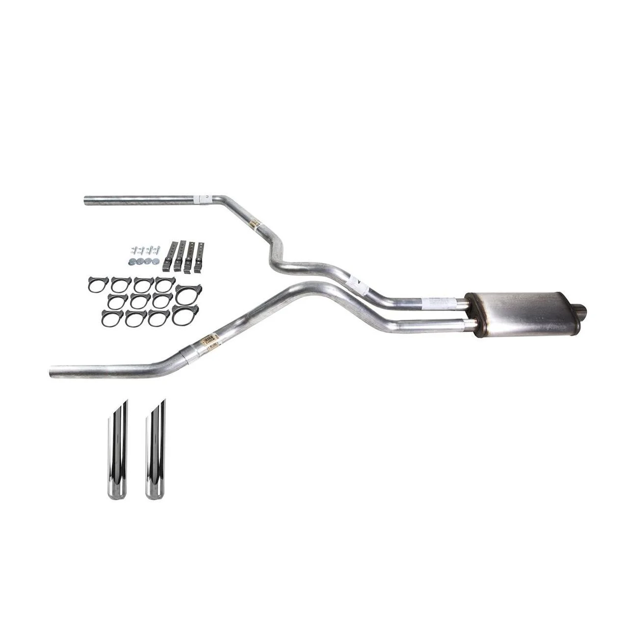 Ram 09-13 dual exhaust 2.5 MA pipe Stainless muffler SC Tip