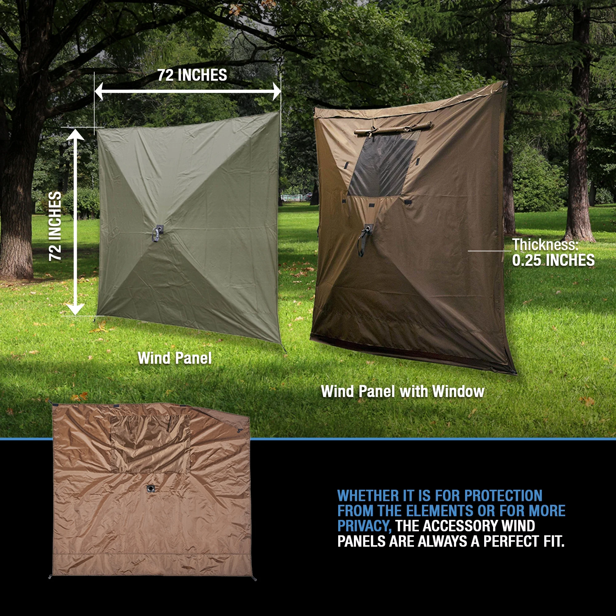 CLAM Quick Set Venture Canopy Shelter + CLAM Quick Set Screen (2 Pack)