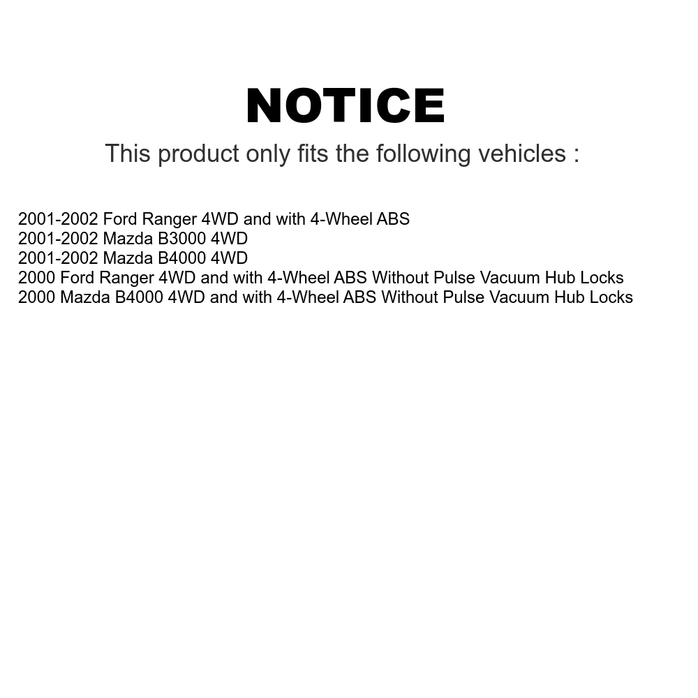 Transit Auto - Front Wheel Bearing And Tie Rod End Kit For Ford Ranger Mazda B3000 B4000 K7T-100249