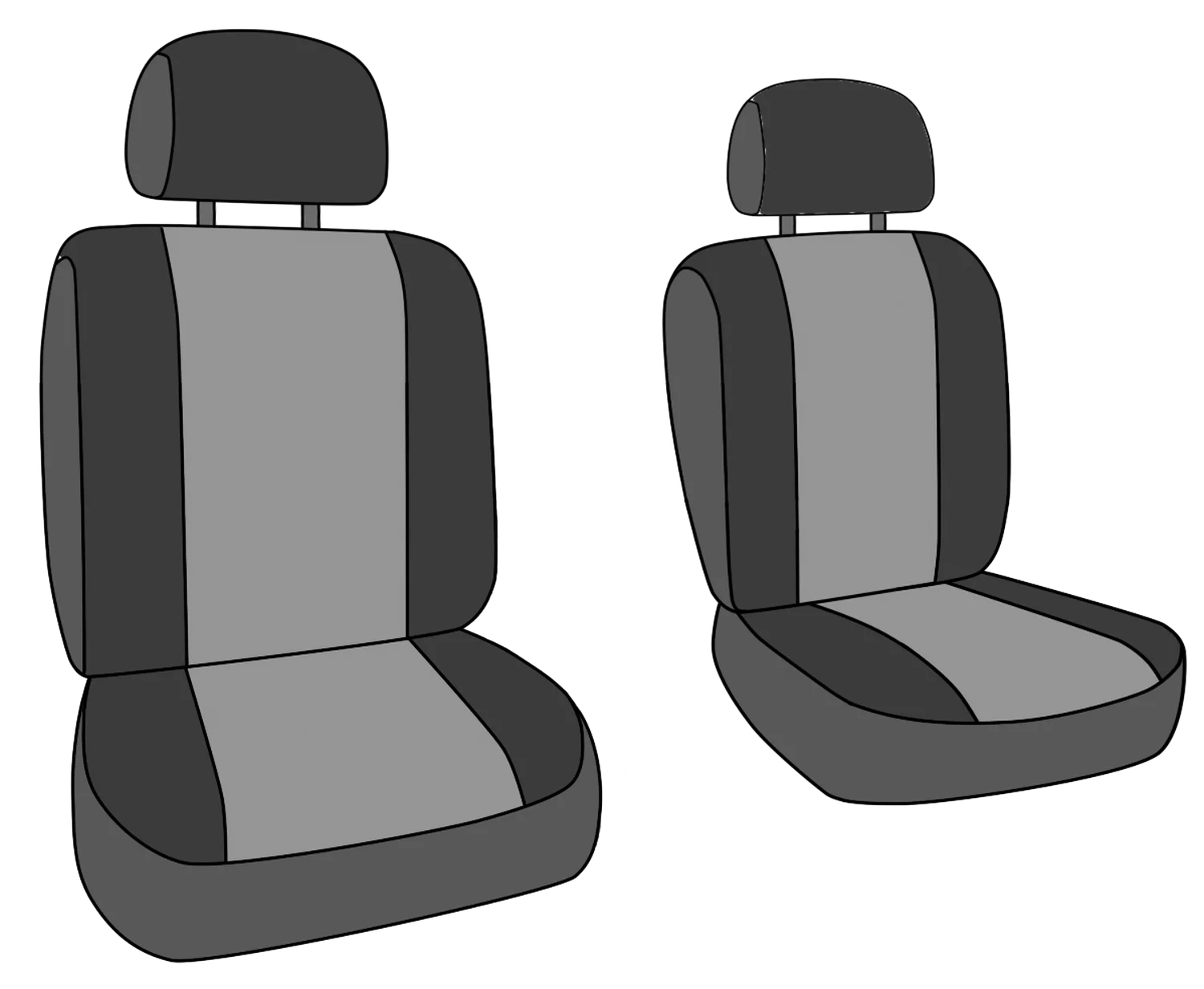 CalTrend Front Buckets Mossy Oak Seat Covers for 2022-2022 Hyundai Santa Cruz - HY171-79MB Shadow Grass Blades Insert with Black Trim