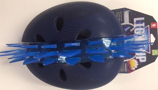 Krash! Skull Maze Blue LED Helmet, Youth 8+ (54-58cm)