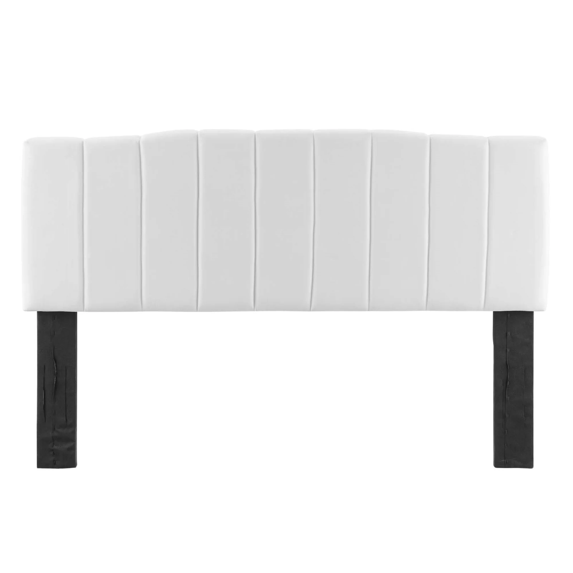 Modway Camilla Channel Tufted Full/Queen Performance Velvet Headboard, White