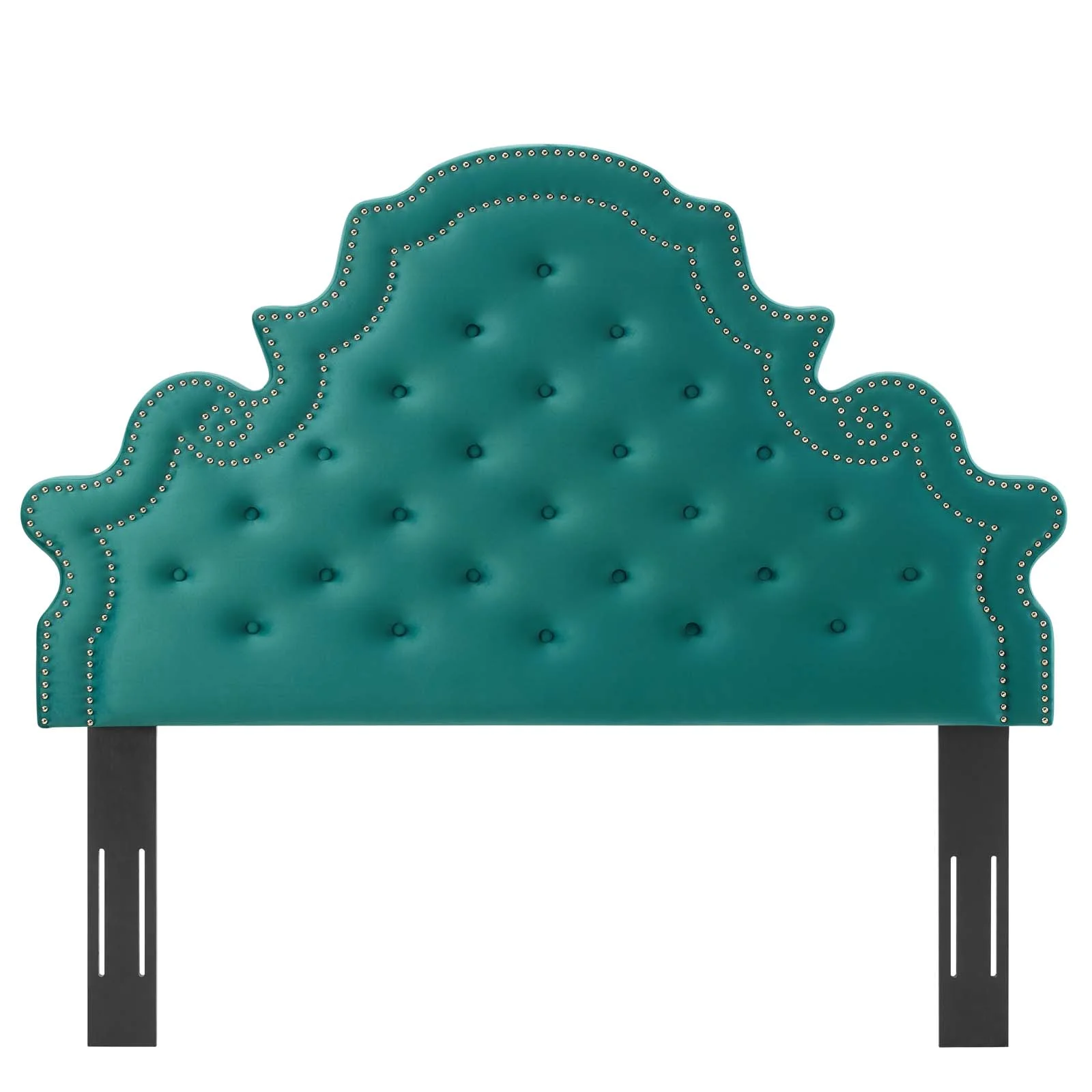 Tufted Headboard, Twin Size, Velvet, Teal Blue, Modern Contemporary Urban Design, Bedroom Master Guest Suite
