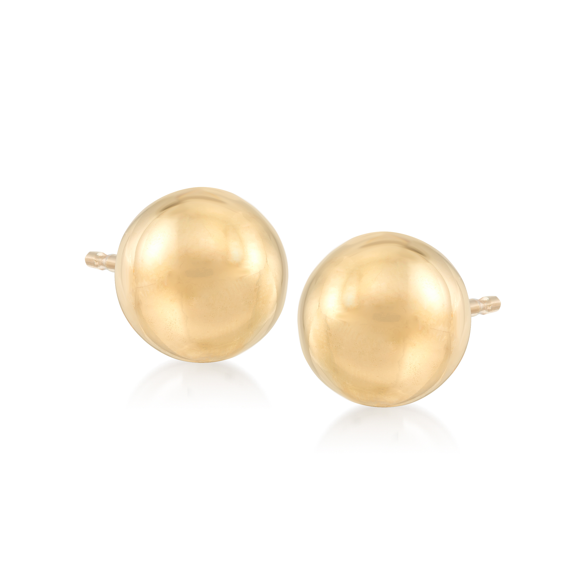 Ross-Simons Italian 4-8mm 18kt Yellow Gold Ball Stud Jewelry Set: 3 Pairs Of Earrings, Women's, Adult