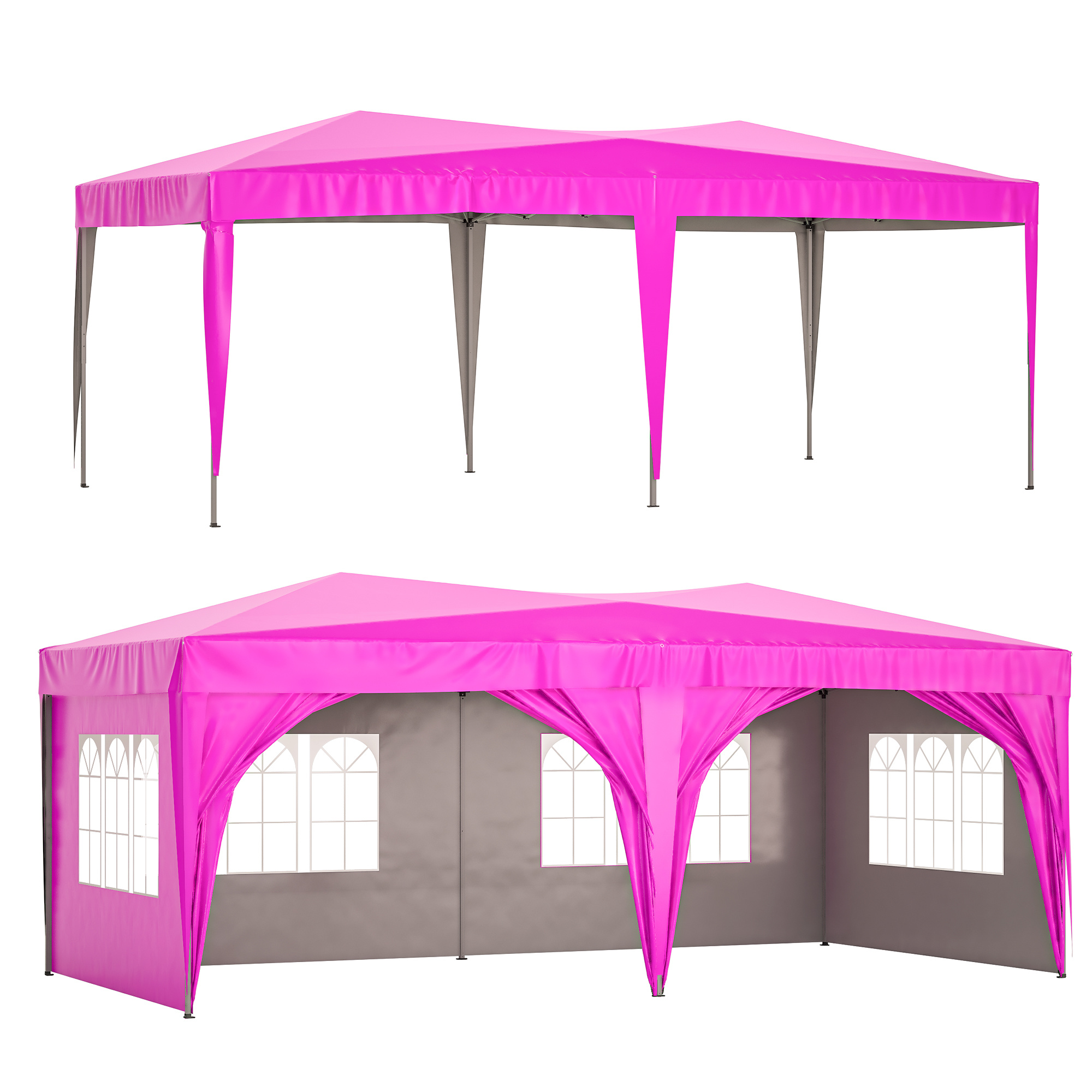 EZ Pop Up Canopy with Removable Sidewalls - 10'x20' - Elevate Outdoor Gatherings