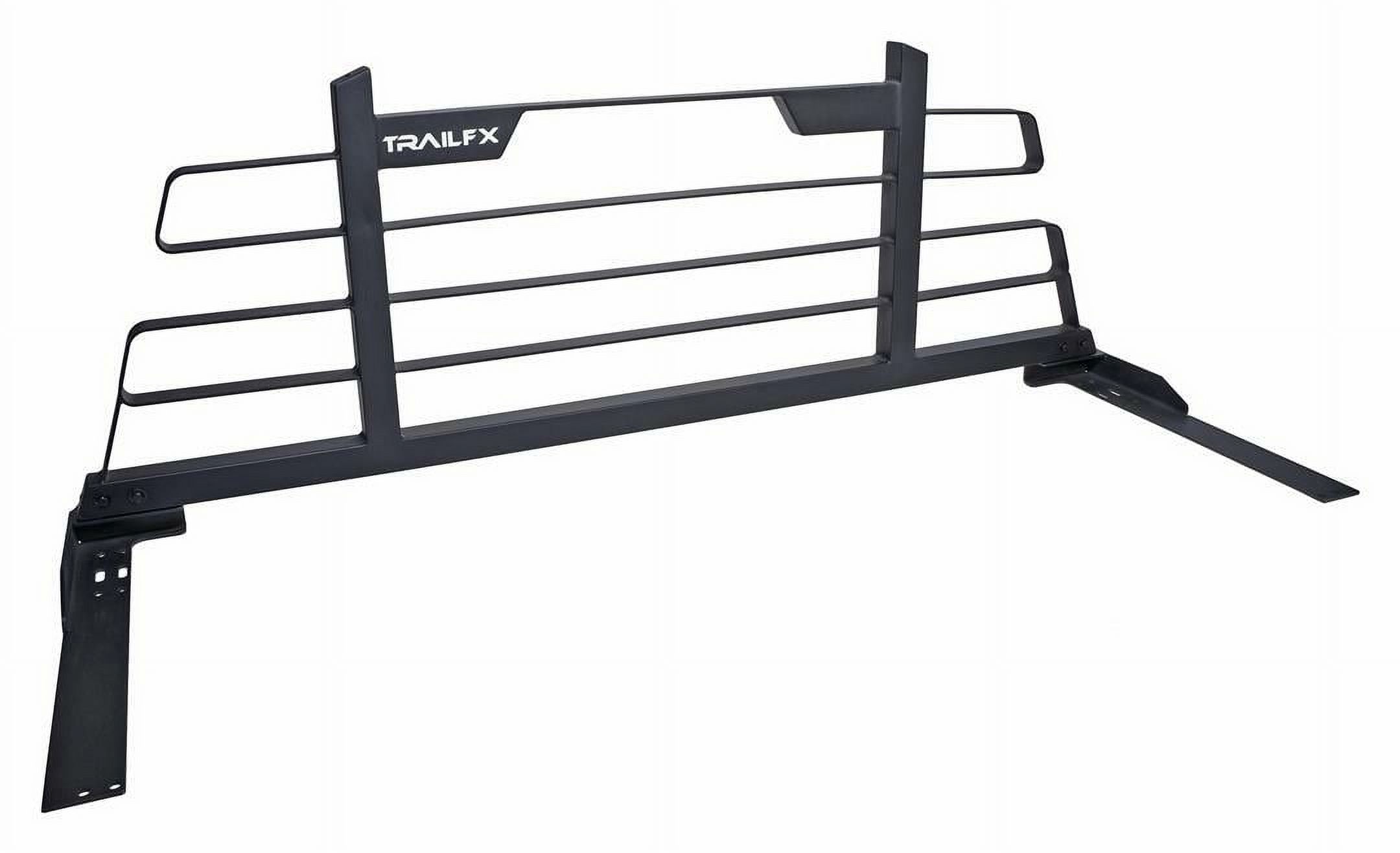 TrailFX HR002B Threaded Fasteners Titanium Black Powder Coated Frame Only Headache Rack