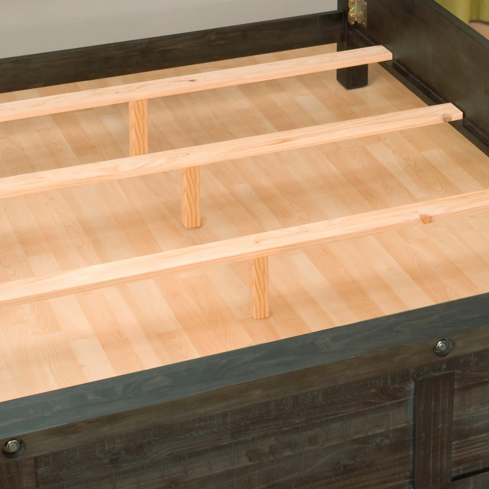 Modus Furniture Yosemite Solid Wood Panel Bed in Cafe