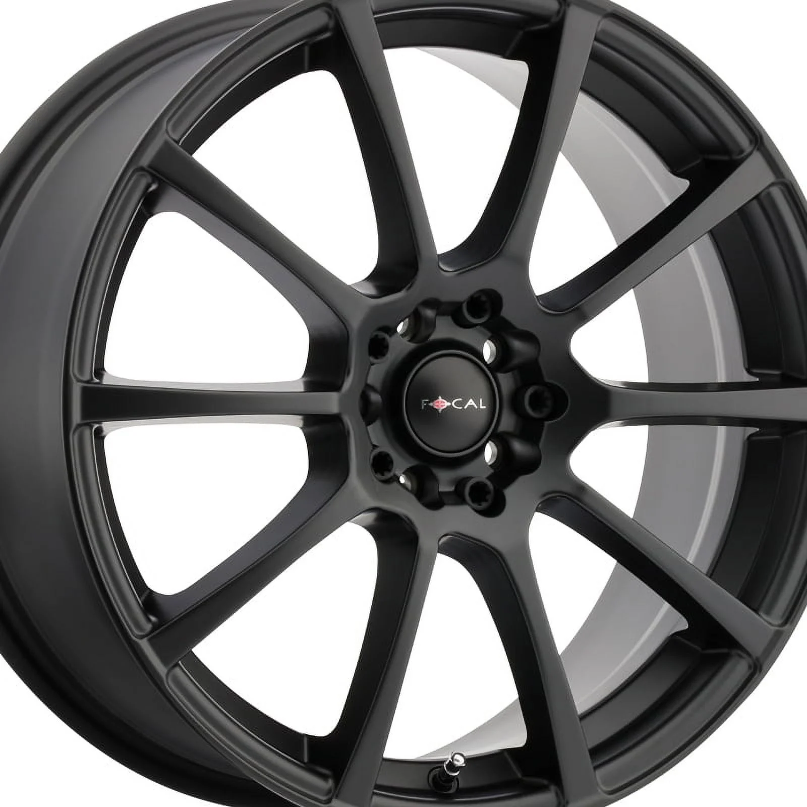 18x8 Focal 448SB F-20 Satin Black Wheel 5x100 (40mm)