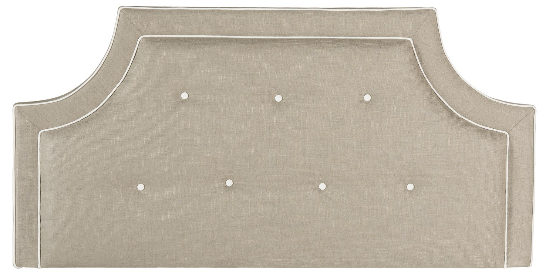 SAFAVIEH Tallulah Class Arched Tufted Headboard, King, Dark Oyster