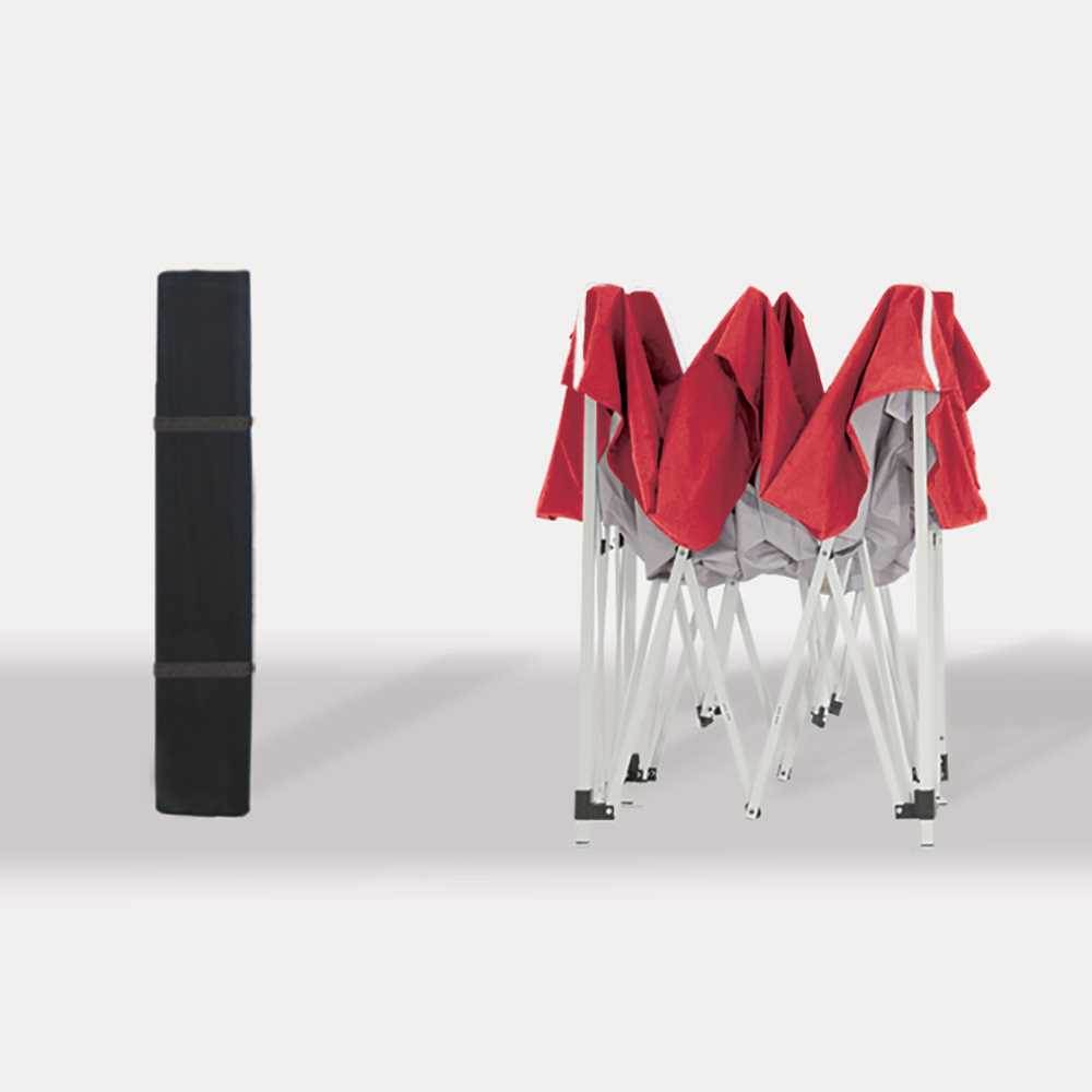 Z-Shade 10' x 10' Push Button Angled Leg Instant Shade Canopy Tent, Red