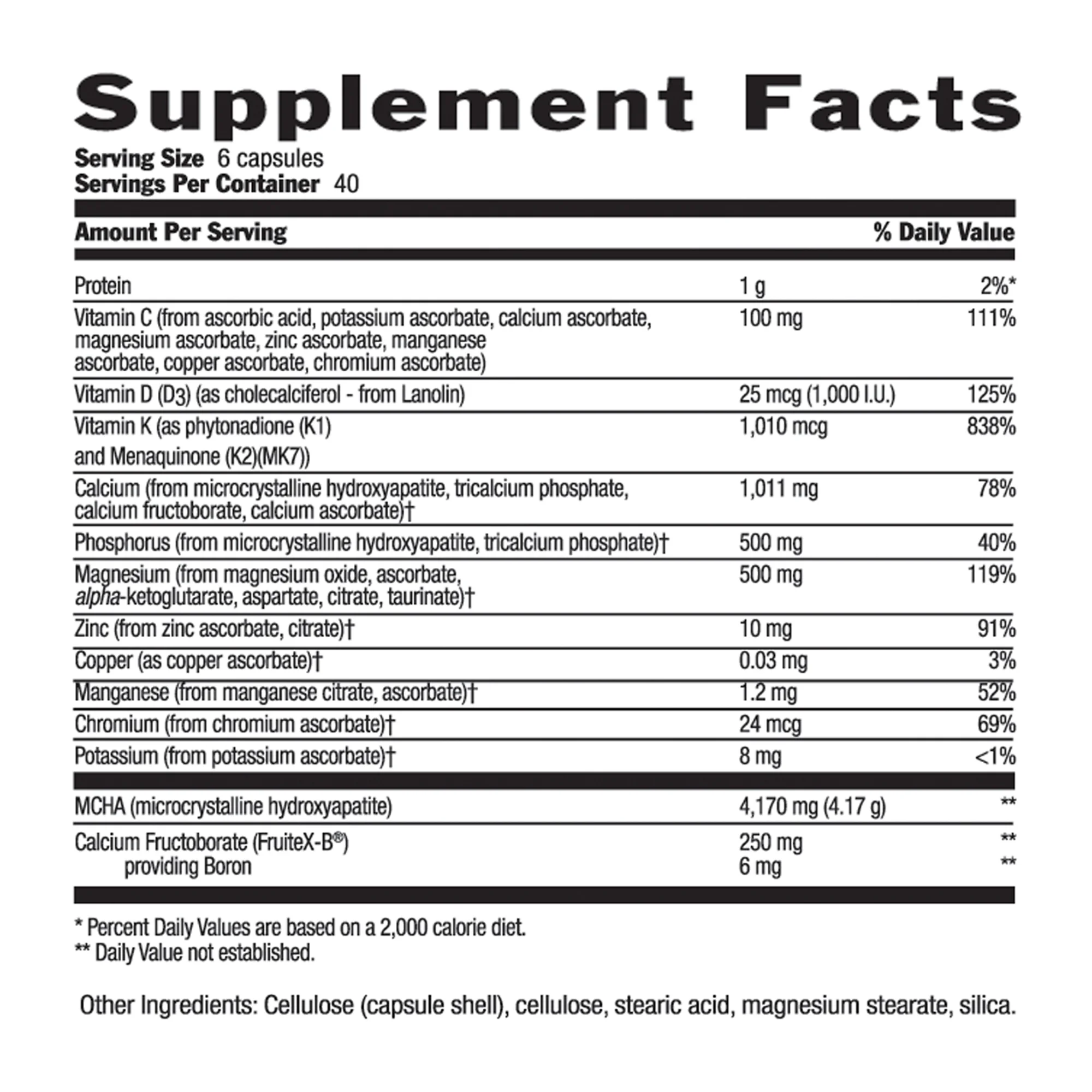 Country Life Bone Solid, Triple Action, Strengthens Bones, 240 Capsules, Certified Gluten Free