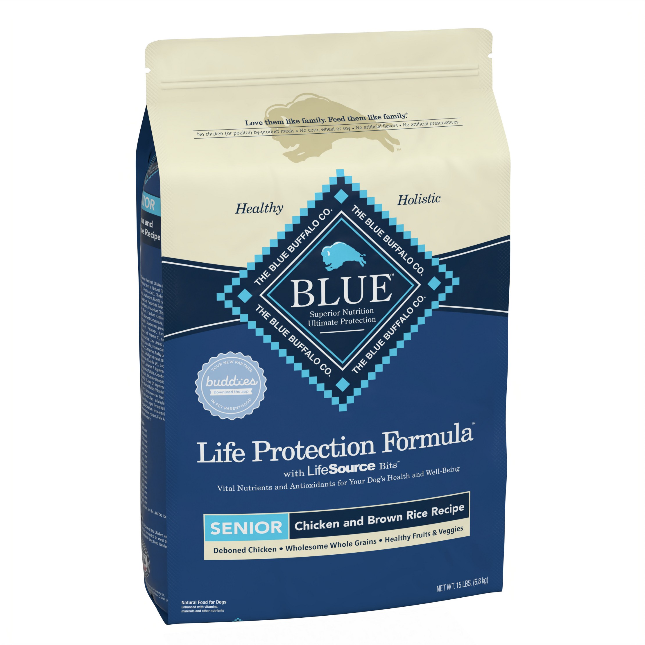 Life Protection Formula Natural Senior Dry Dog Food with Chicken and Brown Rice - 15lbs