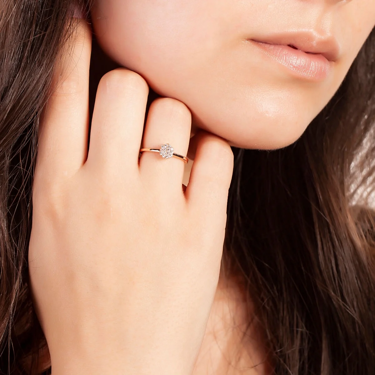 18k Rose Gold Plated Stackable Fashion Ring