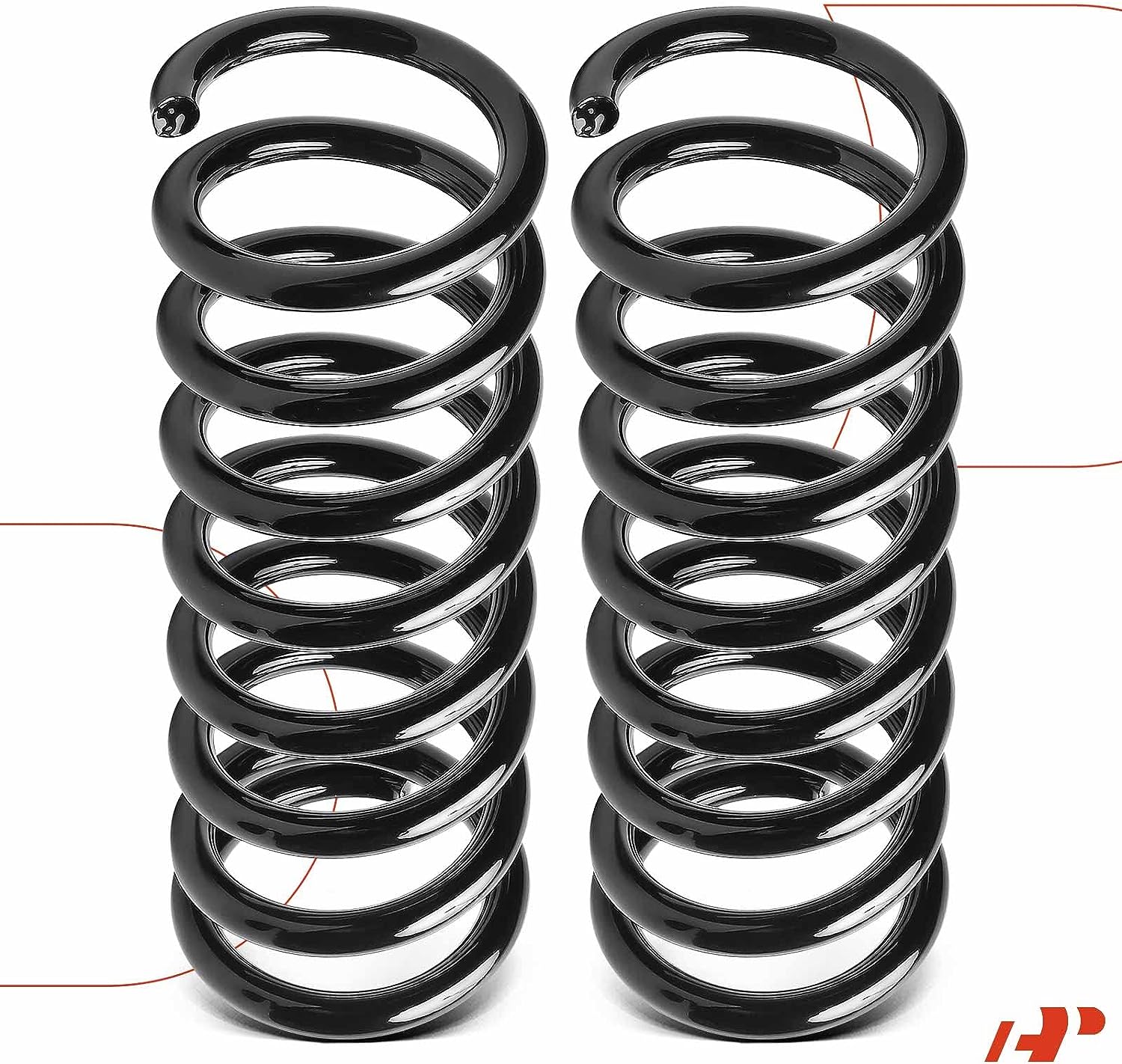 A-Premium 2Pcs Front Suspension Coil Spring Set Compatible with Lincoln Town Car 1981-1990, Mark VI 1980-1983 & Ford Crown Victoria 1992-2002 & Mercury Grand Marquis, Driver and Passenger Side