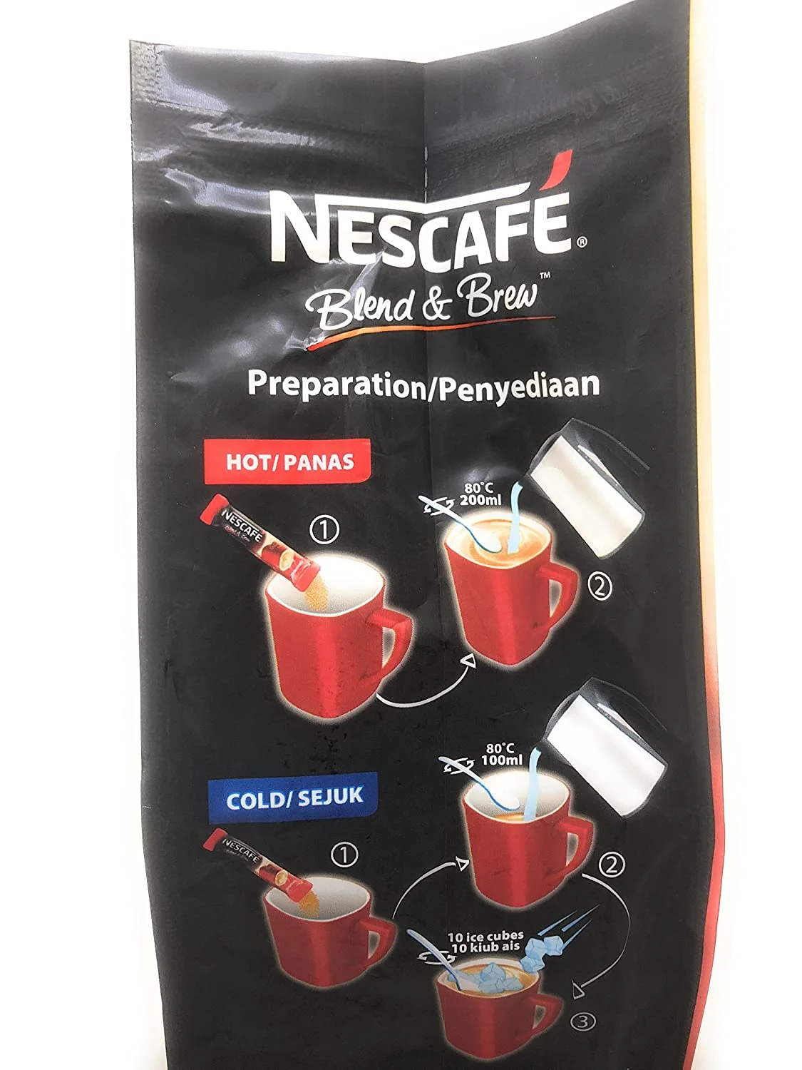 Nescafé 2 Packs 3-in-1 Original Premix Instant Coffee Single Serve Packets Total 56 Sticks
