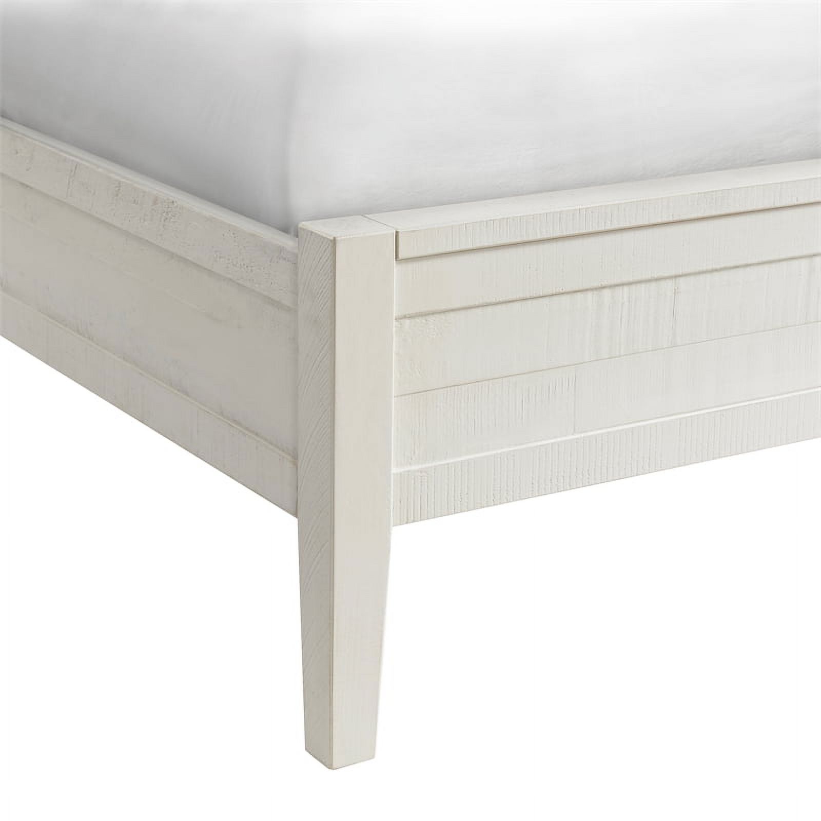 Arden Panel Wood Queen Bed/Driftwood White
