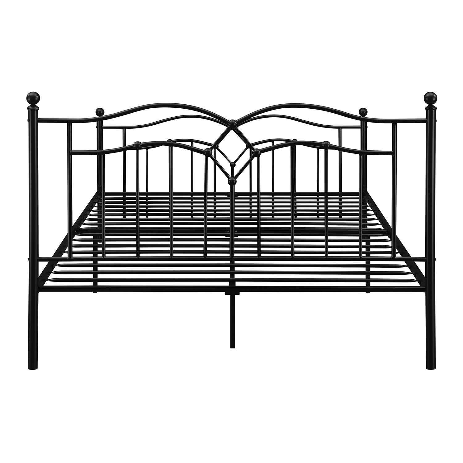 Klossen Metal Queen Bed Black