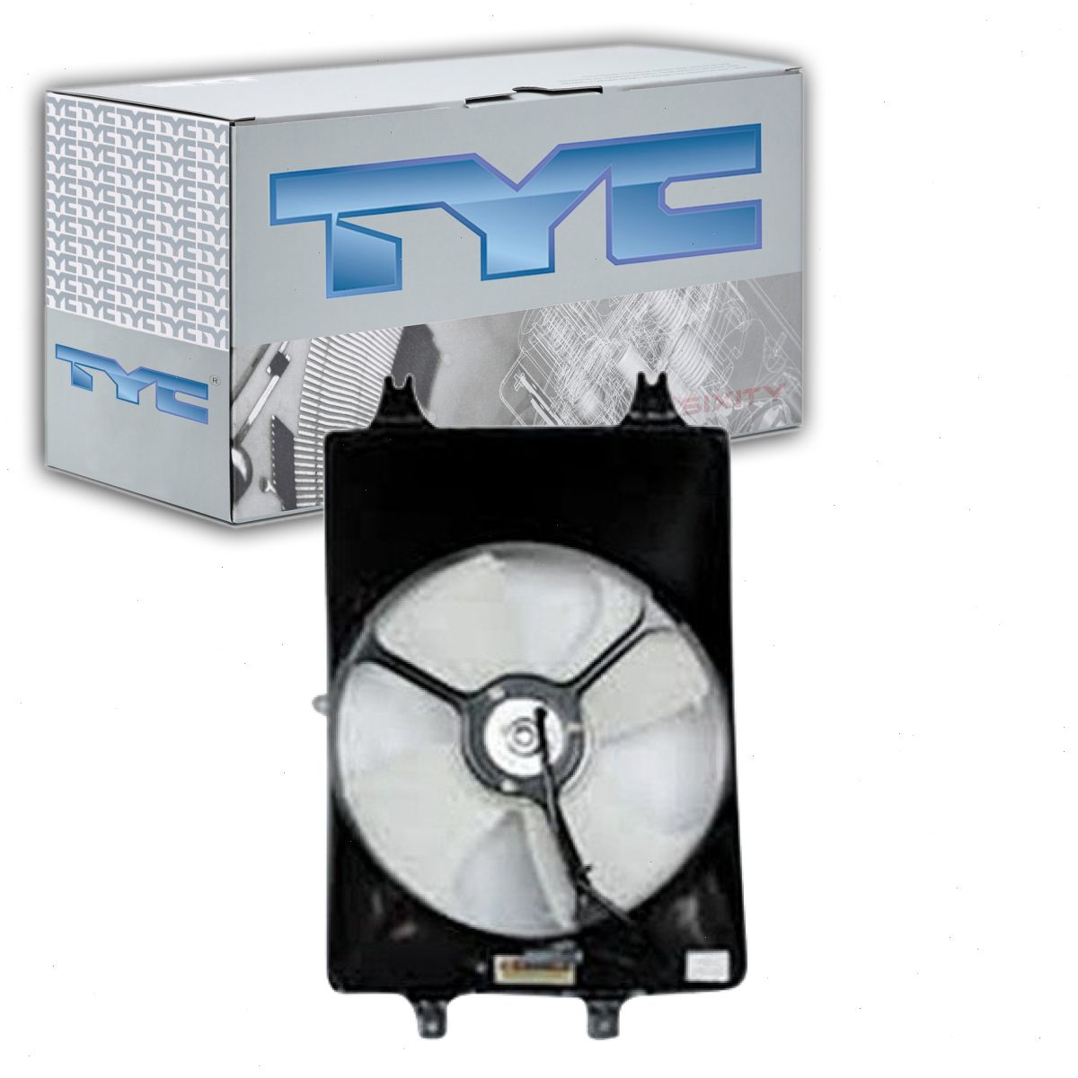 TYC AC Condenser Fan Assembly compatible with Honda Pilot 2005-2008