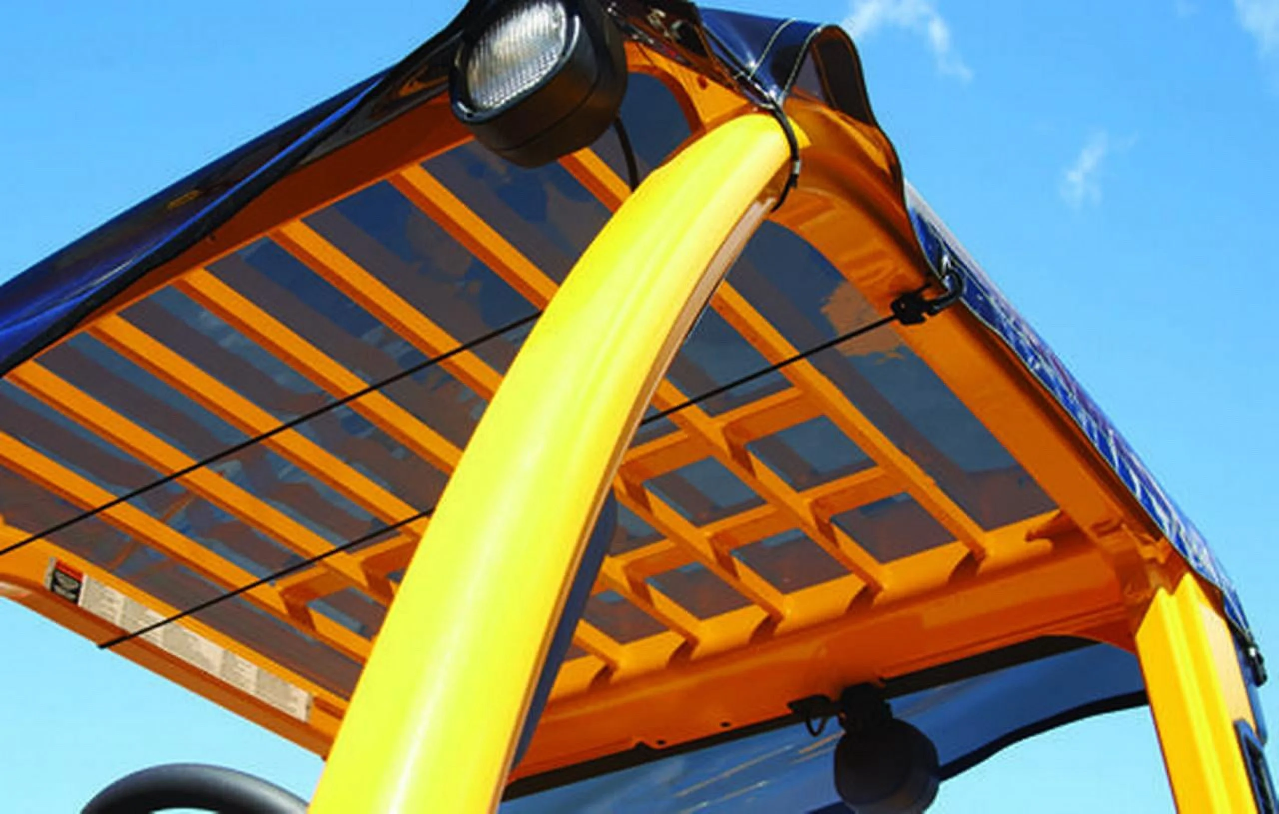 Solarcap Universal Tinted Forklift Sun & Rain Canopy, Super Clear Tinted Vinyl