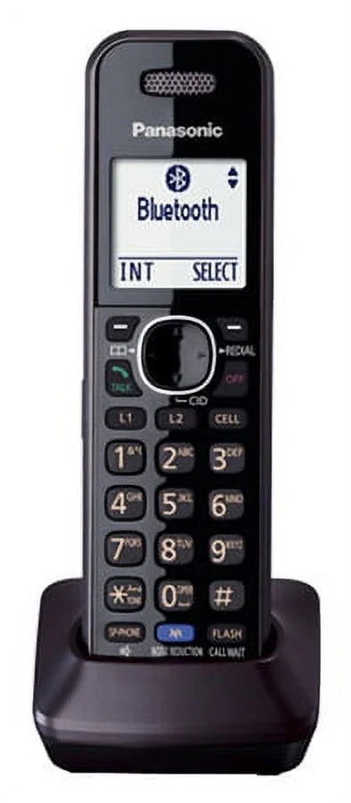 Panasonic KX-TG9582B + (3) KX-TGA950B 5 Handset Corded/Cordless Phone|DECT 6.0|2-Line|Black