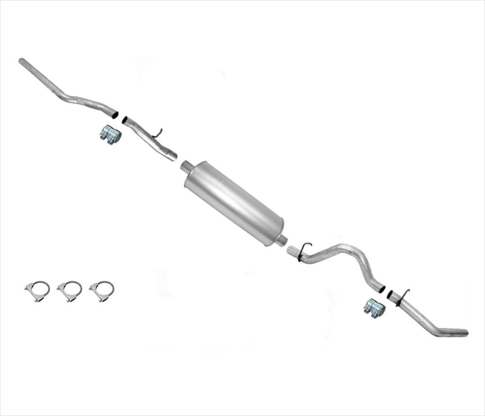 Exhaust for Dodge Dakota 2004 Crew Cab Extended Cab With 131 Inch Wheel Base