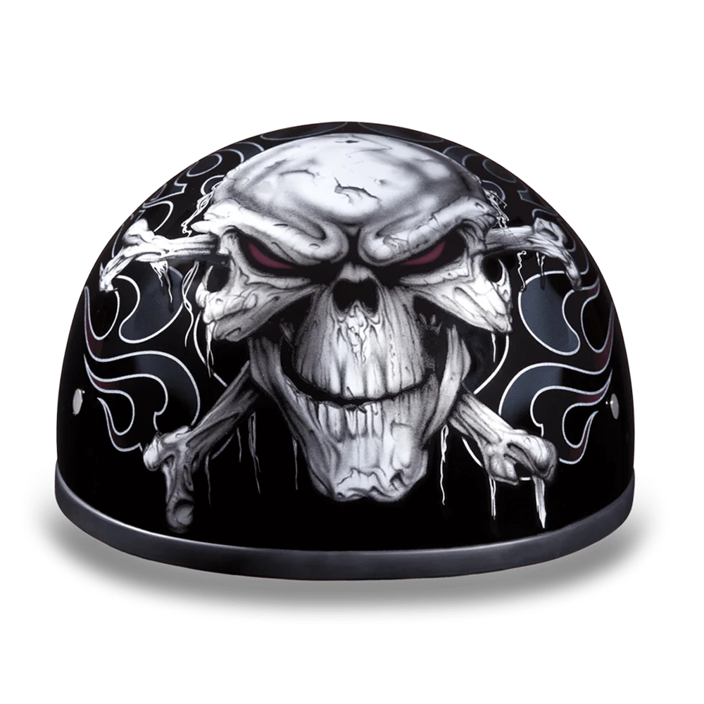 D.O.T. DAYTONA SKULL CAP- W/ CROSS BONES