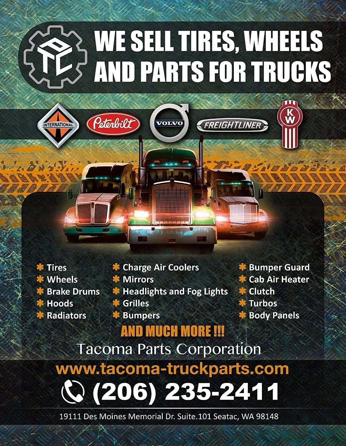 KOZAK Aftermarket Fiberglass Ready for Painting Custom Hood Compatible With Kenworth T660 - Freightliner Truck Replacement Parts PLUS Freightliner Logo, 2x 22