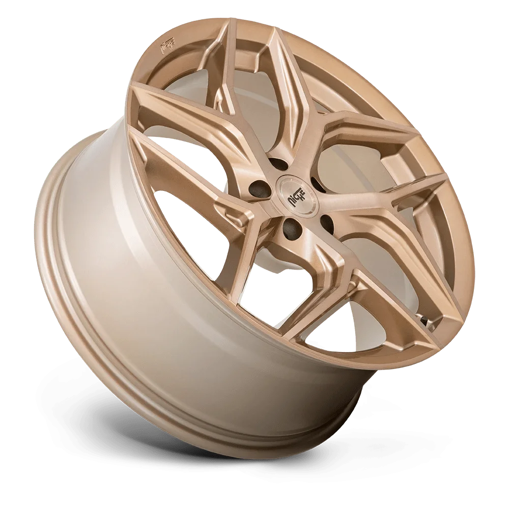 Niche 1Pc M267 Torsion 20X10.5 5X112 27Et 66.56Cb Platinum Bronze Wheel