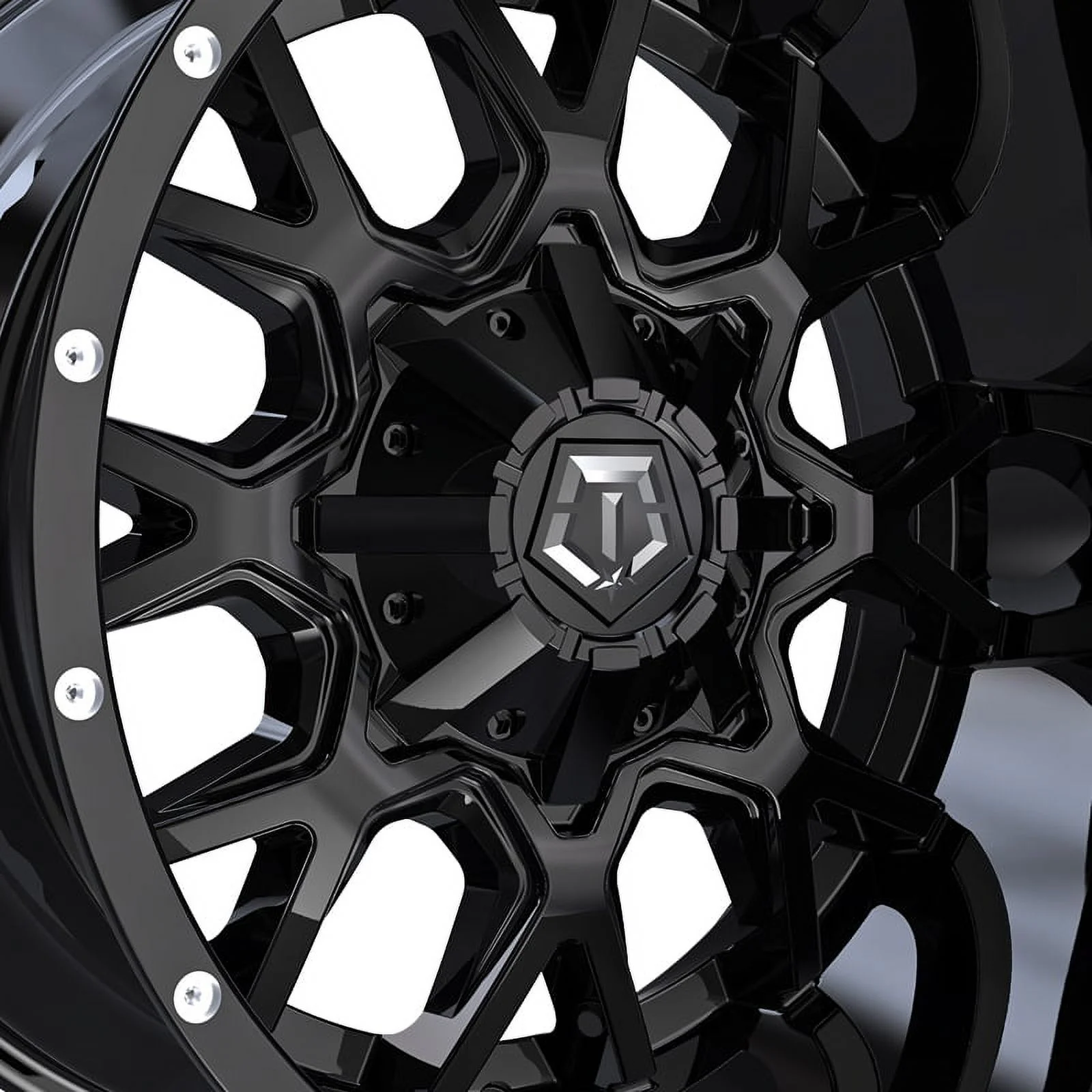 17x9 TIS 549B Satin Black w/Spot Milled Lip Wheel 5x4.5/5x5 (-12mm)