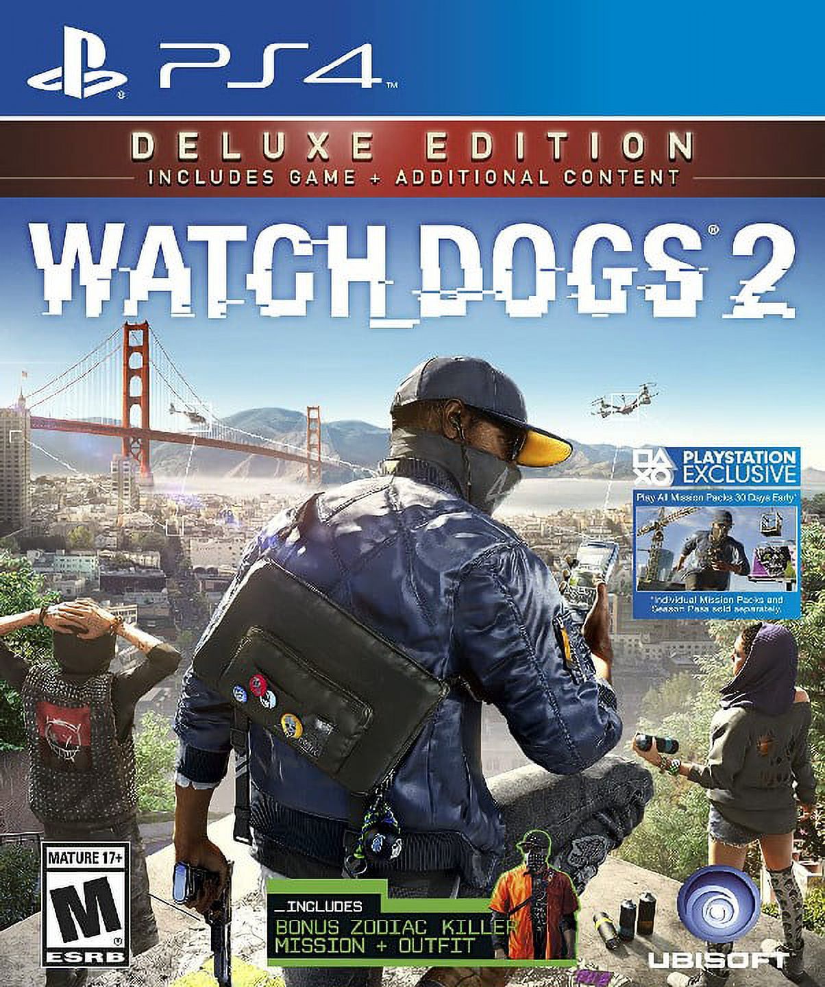 Restored Watch Dogs 2: Deluxe Edition (Sony PlayStation 4, 2016) Shooter Game (Refurbished)
