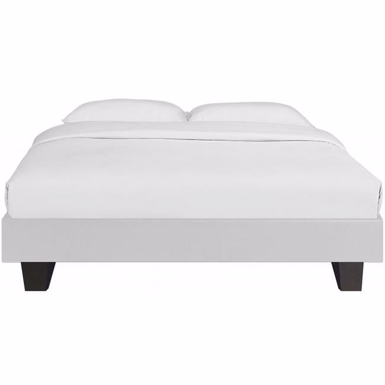 HomeRoots 397007 Platform Bed, White - Queen Size