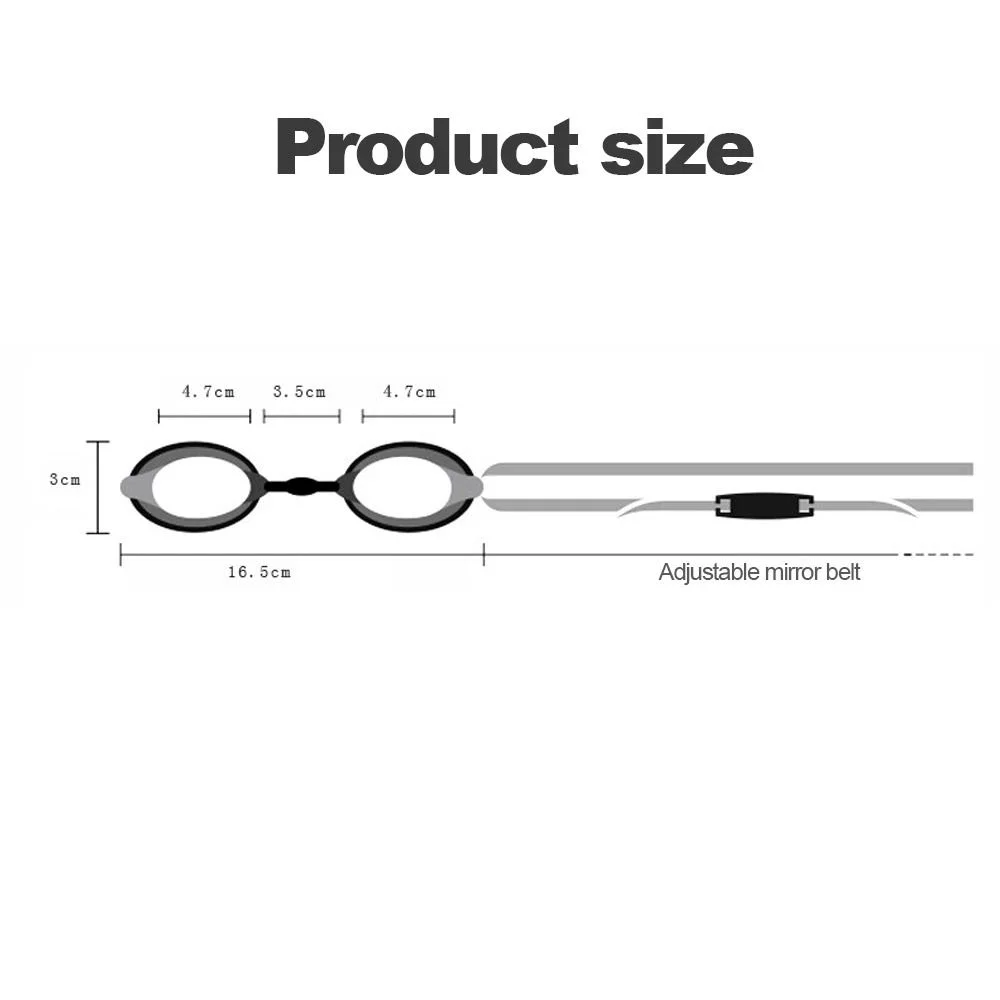 Durable Anti UV HD Men Women With Earplugs Diving Googles With Storage Bag Swimming Goggles SAPPHIRE BLUE