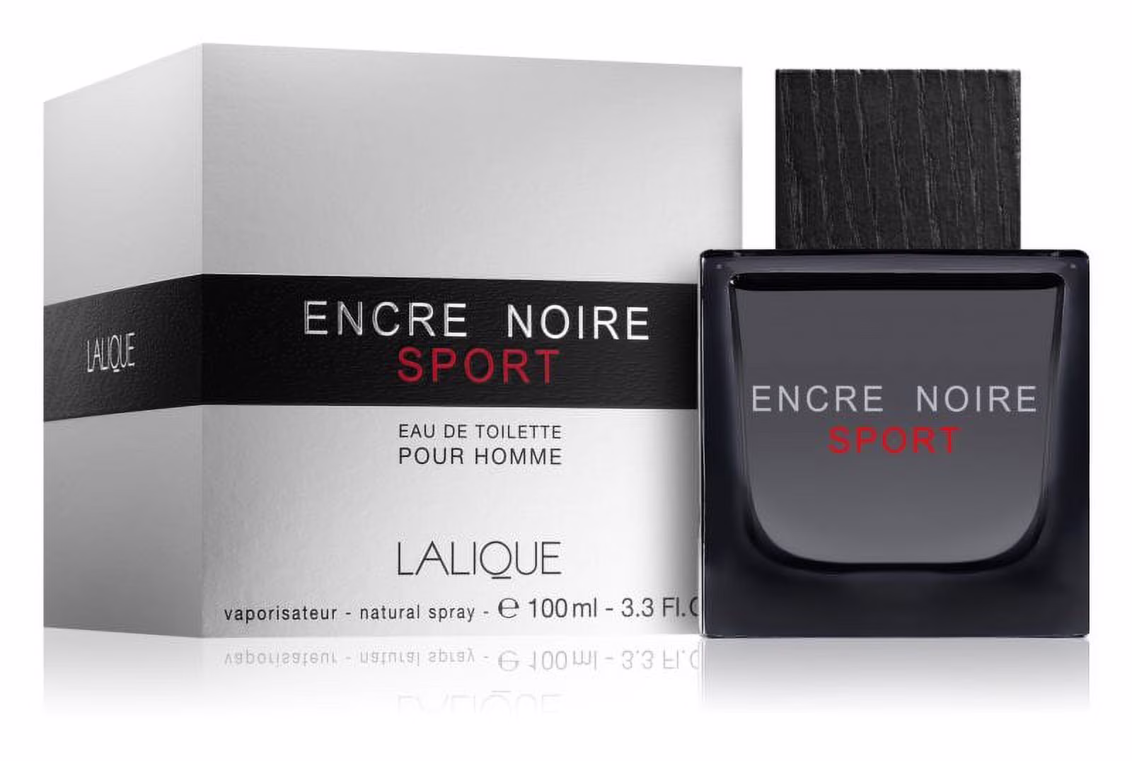 Encre Noire Sport by Lalique Eau de Toilette for Men 3.3 oz *EN