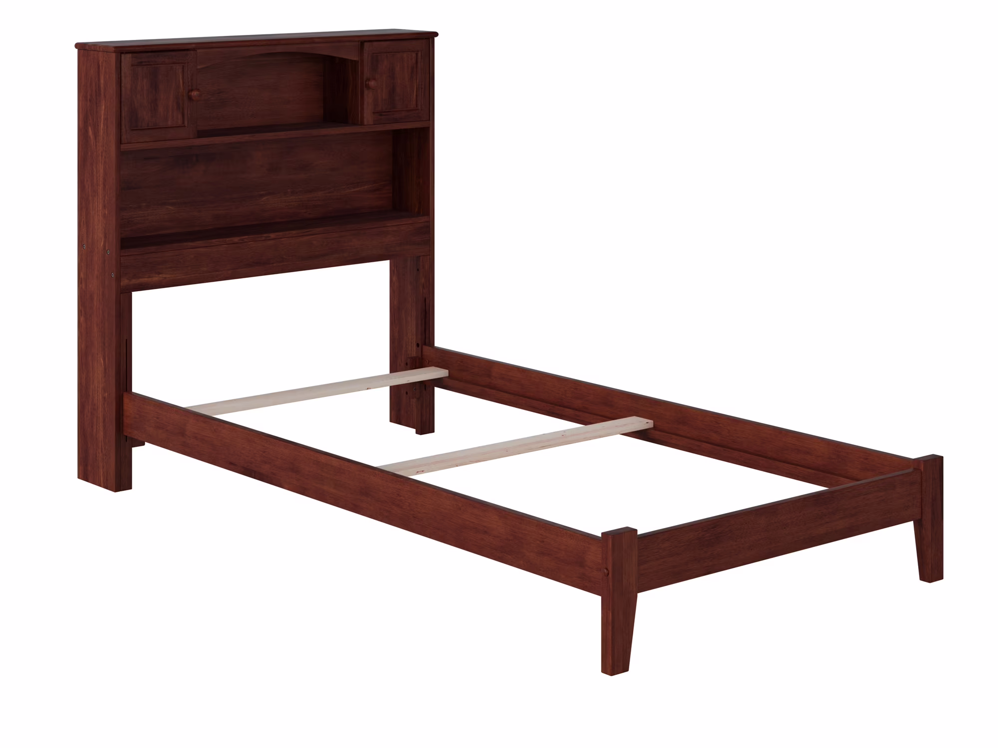 Newport Twin Traditional Bed in Walnut
