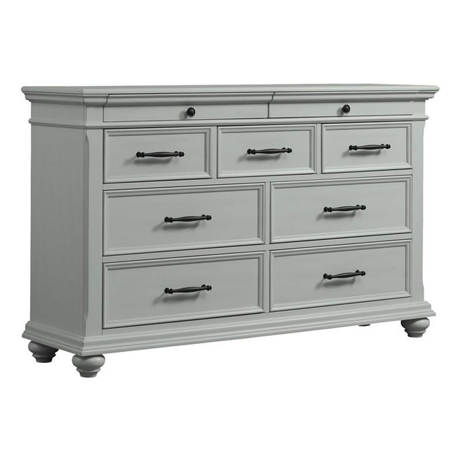 Picket House Furnishings Brooks 9-Drawer Dresser in Gray