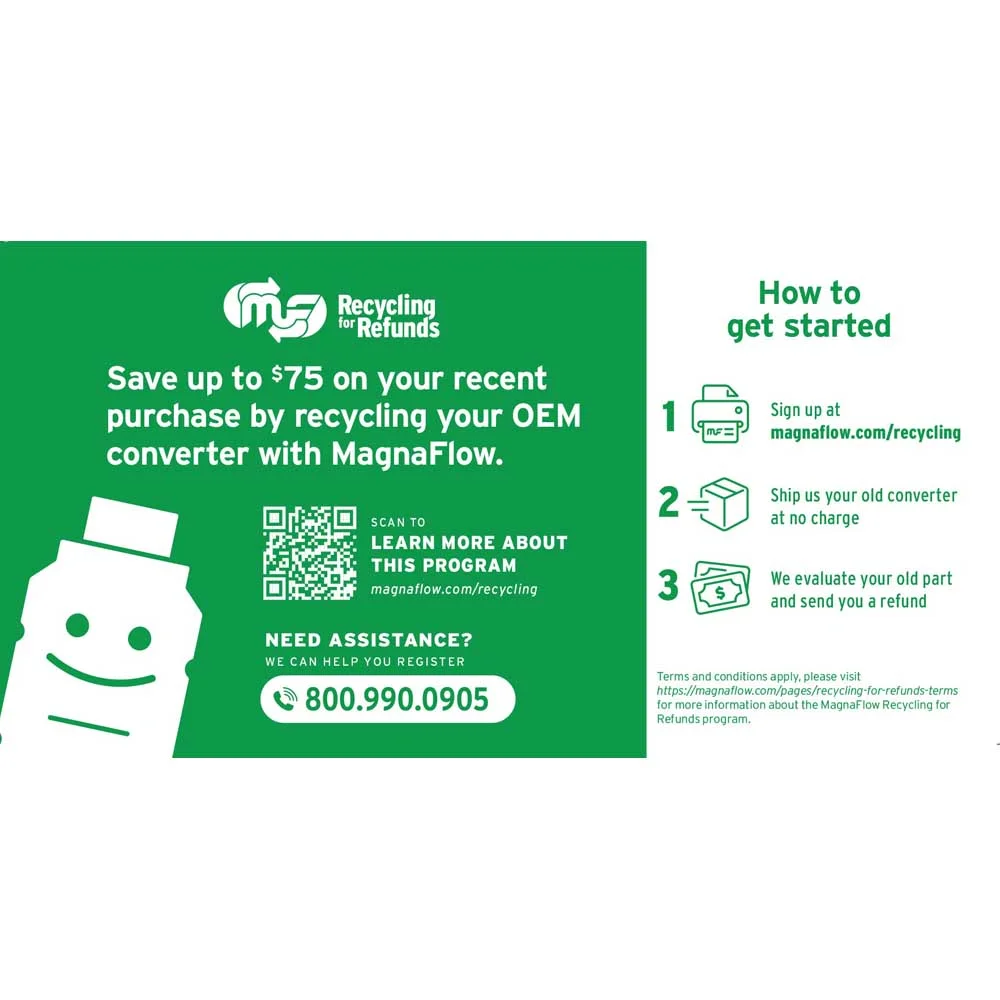 MagnaFlow 49 State Converter 21-373 Direct Fit Catalytic Converter Fits select: 2005-2007 FORD FIVE HUNDRED, 2005-2007 FORD FREESTYLE