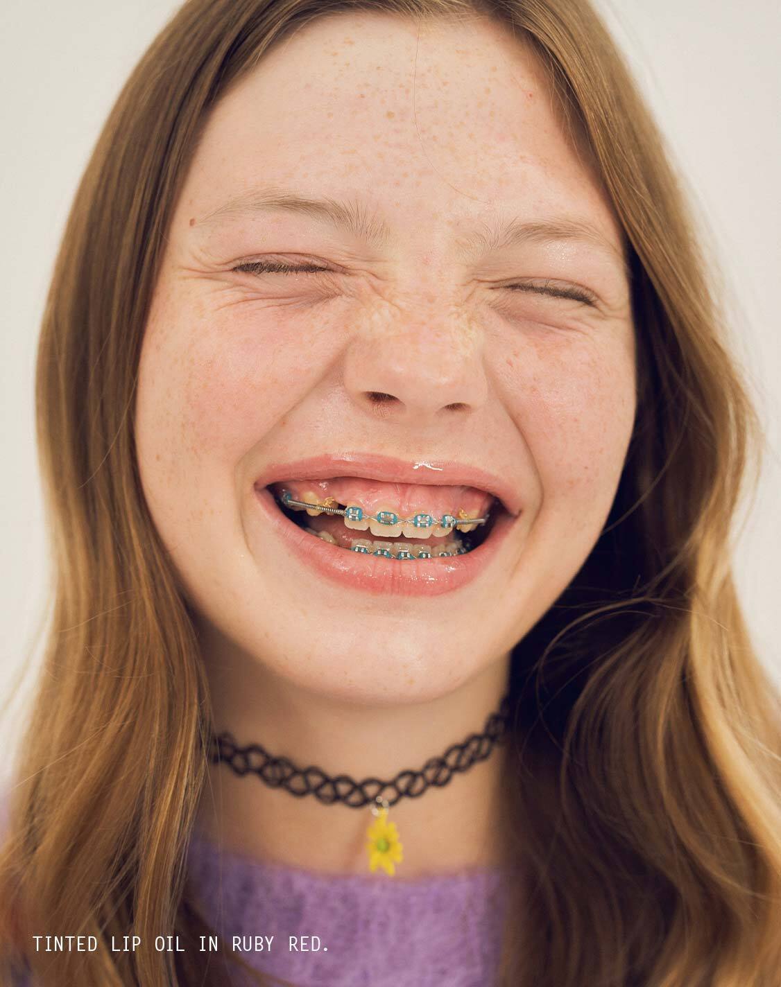 Kids Tinted Lip Oil Cherry Blossom Peach Oil Sakura Sheer Pink