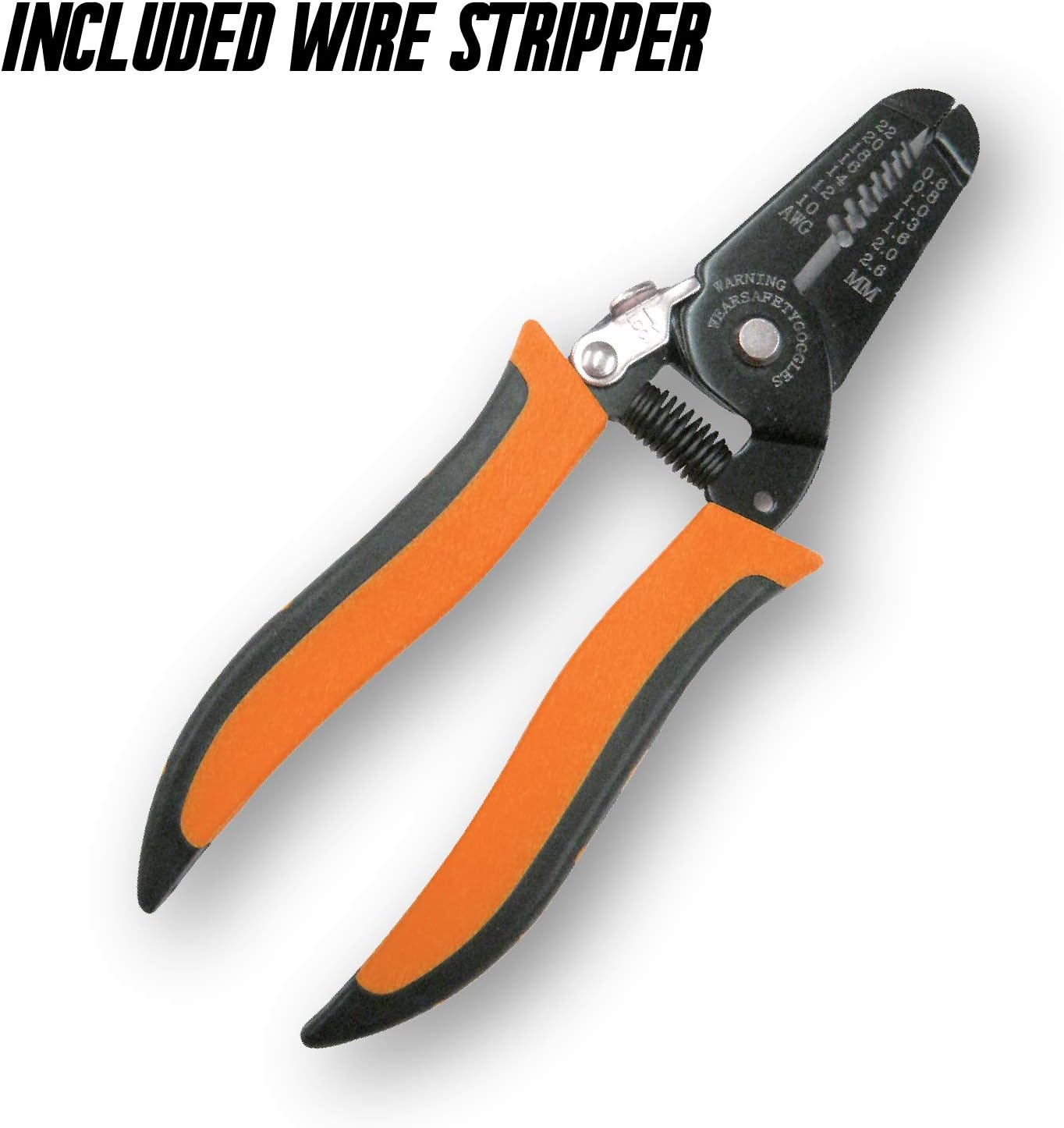 Interchangeable Ratcheting Terminal Crimper Set - 12 Sets With Wire Strippers (Insulated, Non-Insulated, Open Barrel)