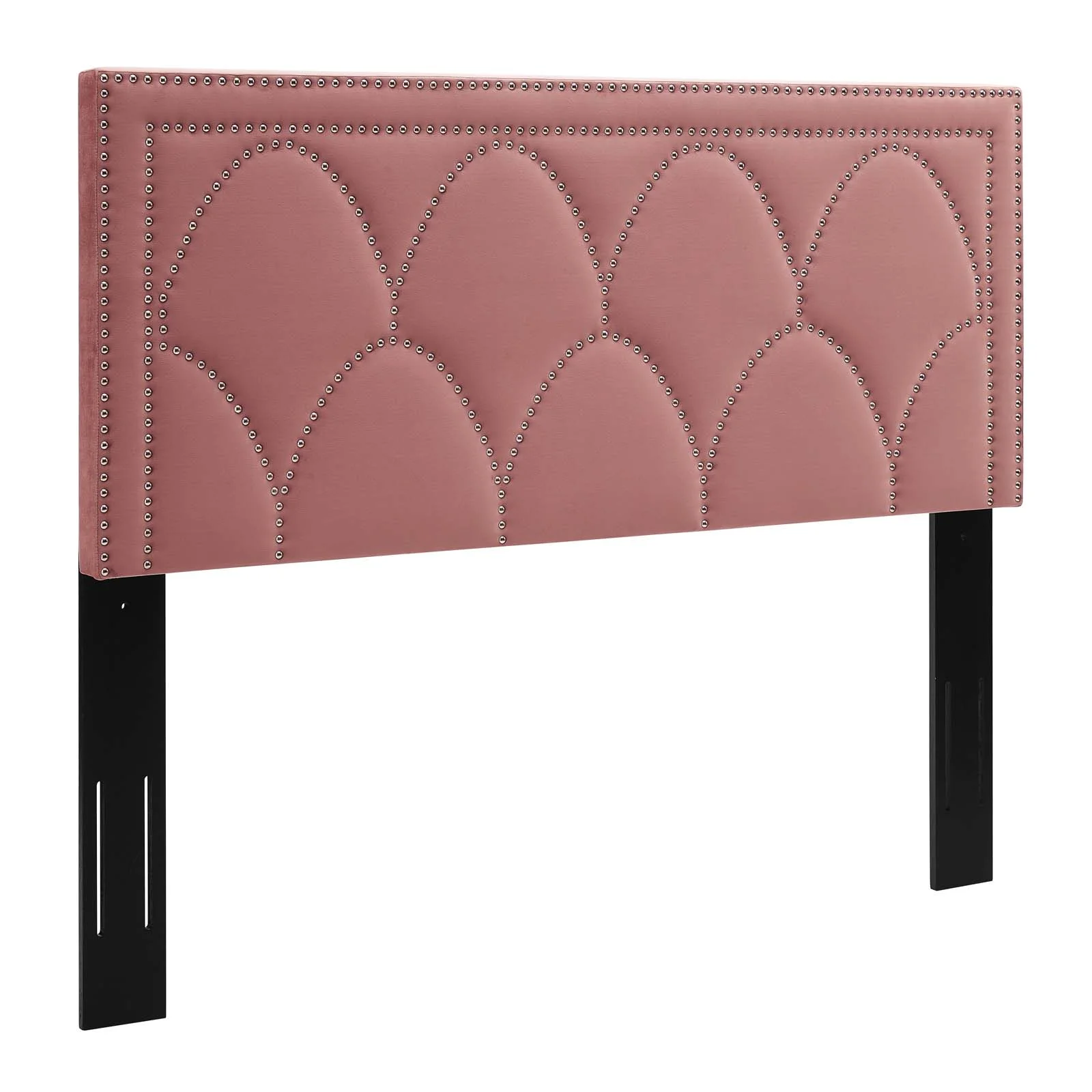 Modway Greta Performance Velvet Twin Headboard in Dusty Rose