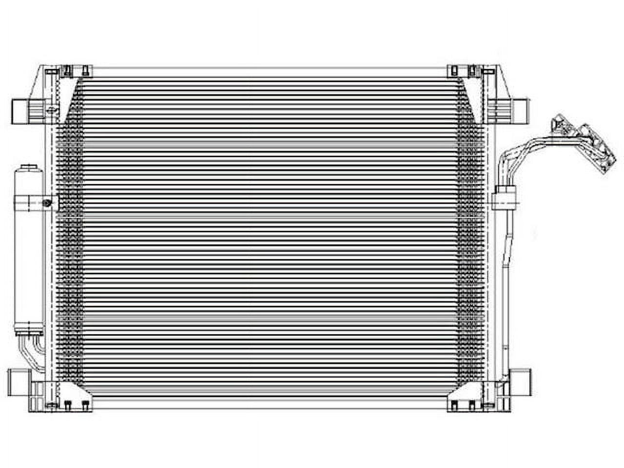 A/C Condenser - Compatible with 2011 - 2013 INFINITI M56 Sedan 5.6L V8 2012
