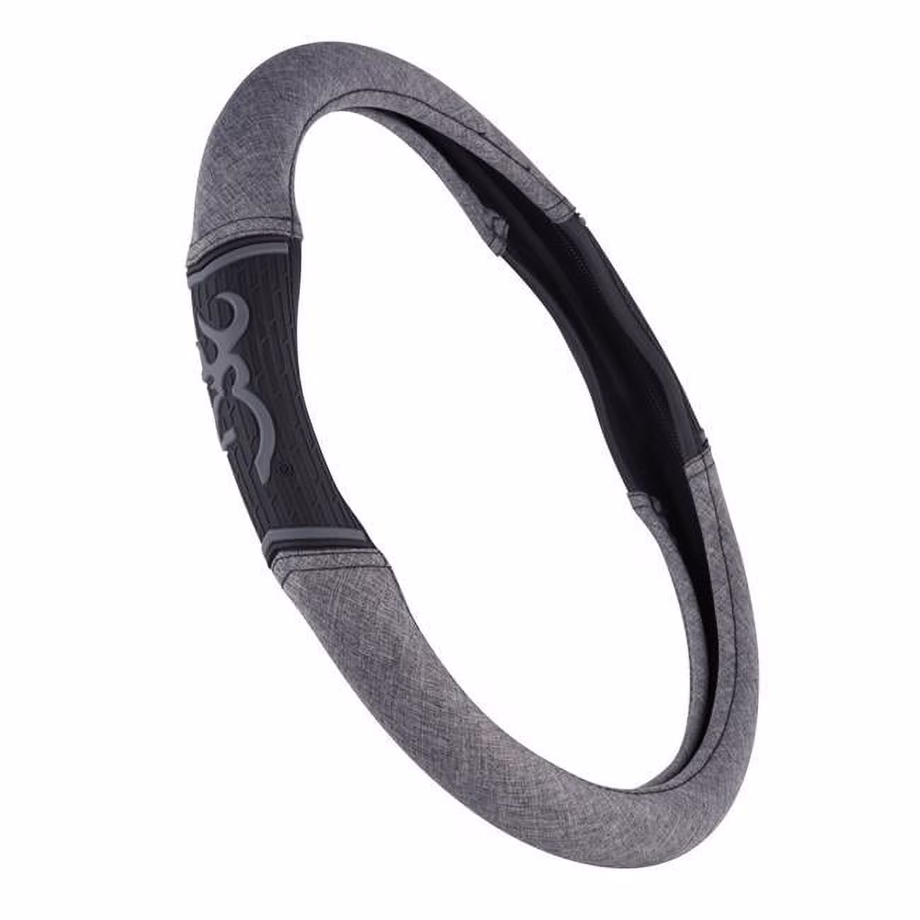 Browning C000124500199 Chevron 2-Grip Steering Wheel Cover - Heather Black
