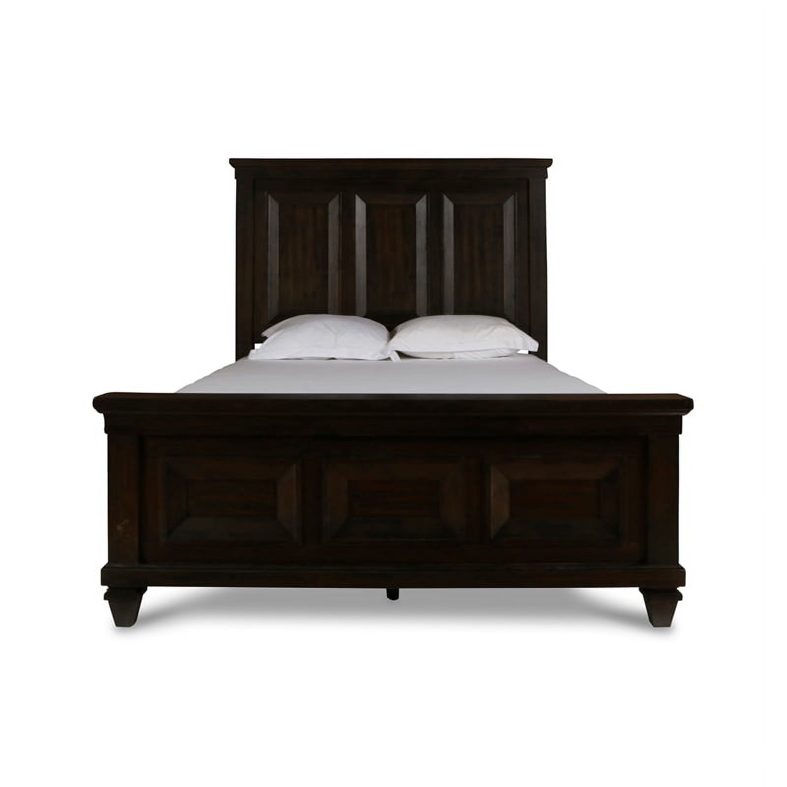New Classic Sevilla 4-Piece Wood Cal King Bedroom Set with Chest in Walnut