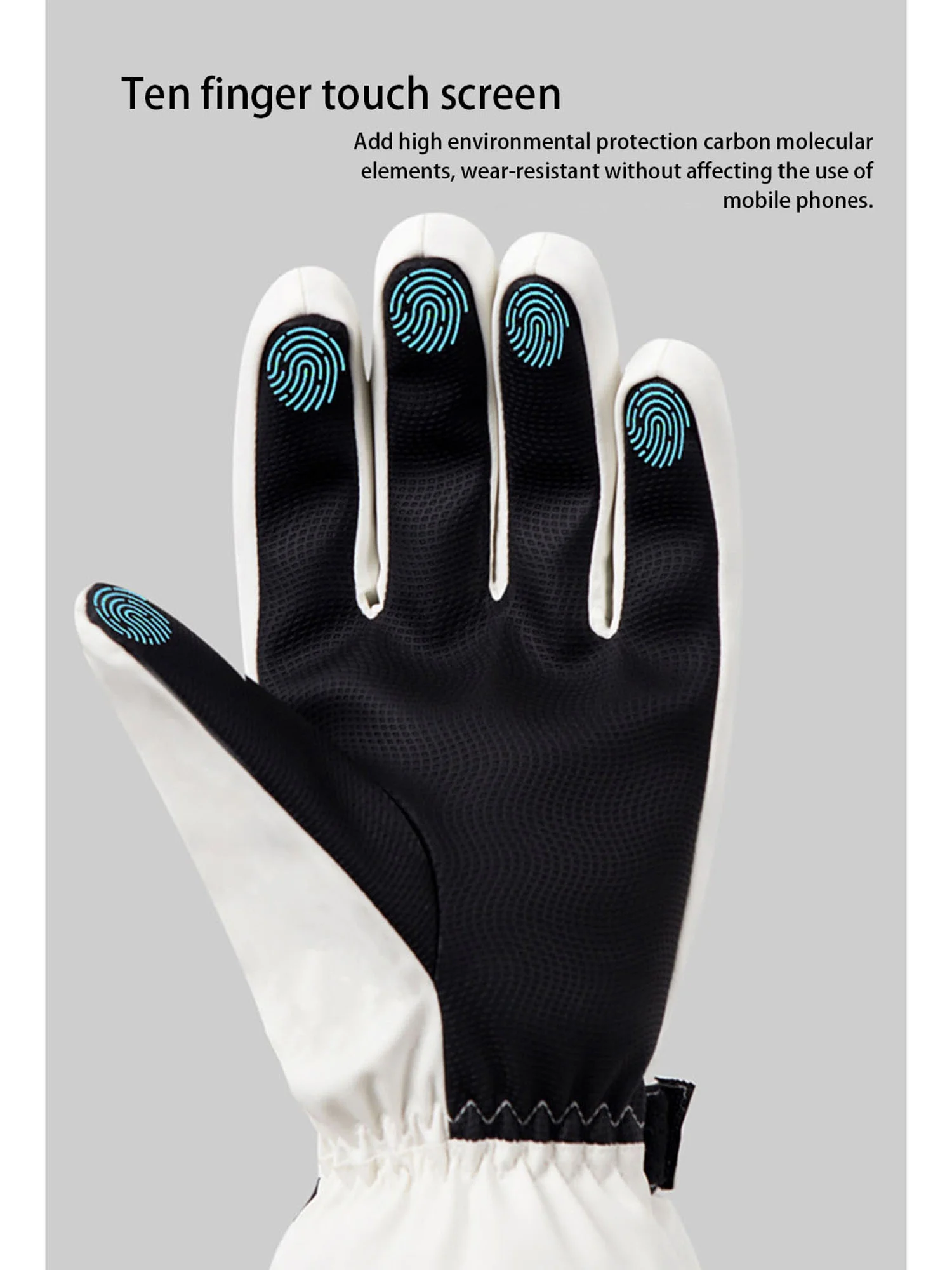 Mubineo Ski Gloves Waterproof Touchscreen Snow Gloves, Snowboard Warm Winter Gloves for Men Women Child