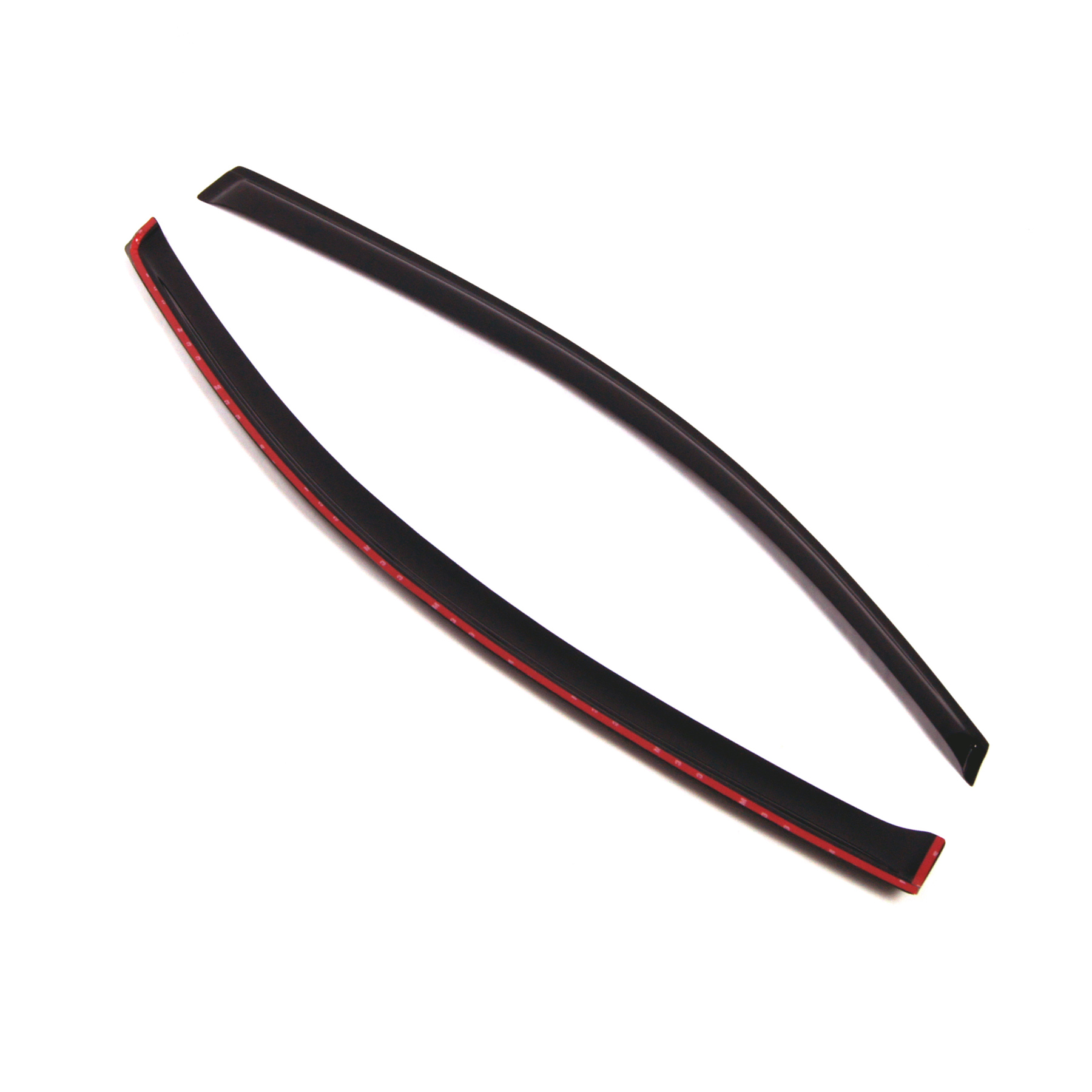 TuningPros Outside Mount Window Visor Deflector Smoke Tinted 2 Pcs Set For 2011-2016 Fiat Fiat 500